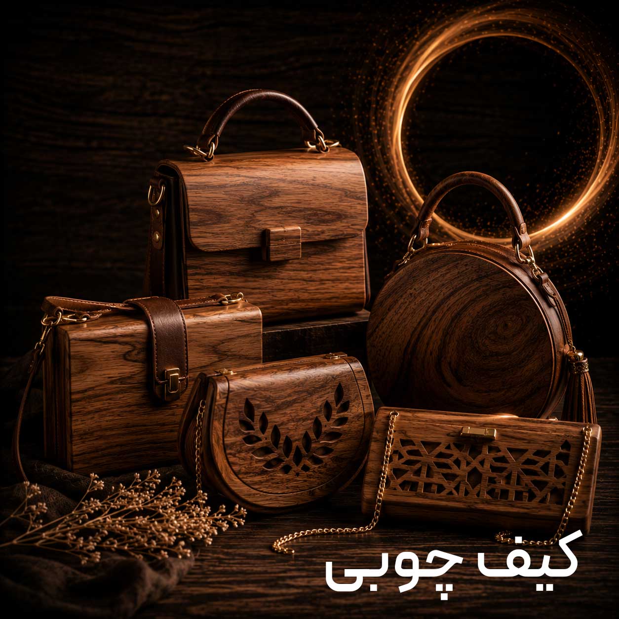 انواع کیف چوبی